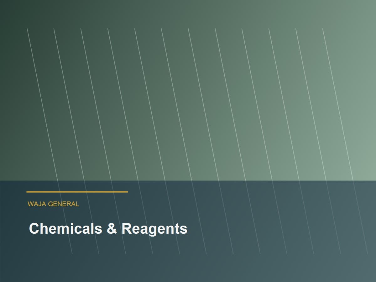 Waja Chemicals product and laboratory supply context