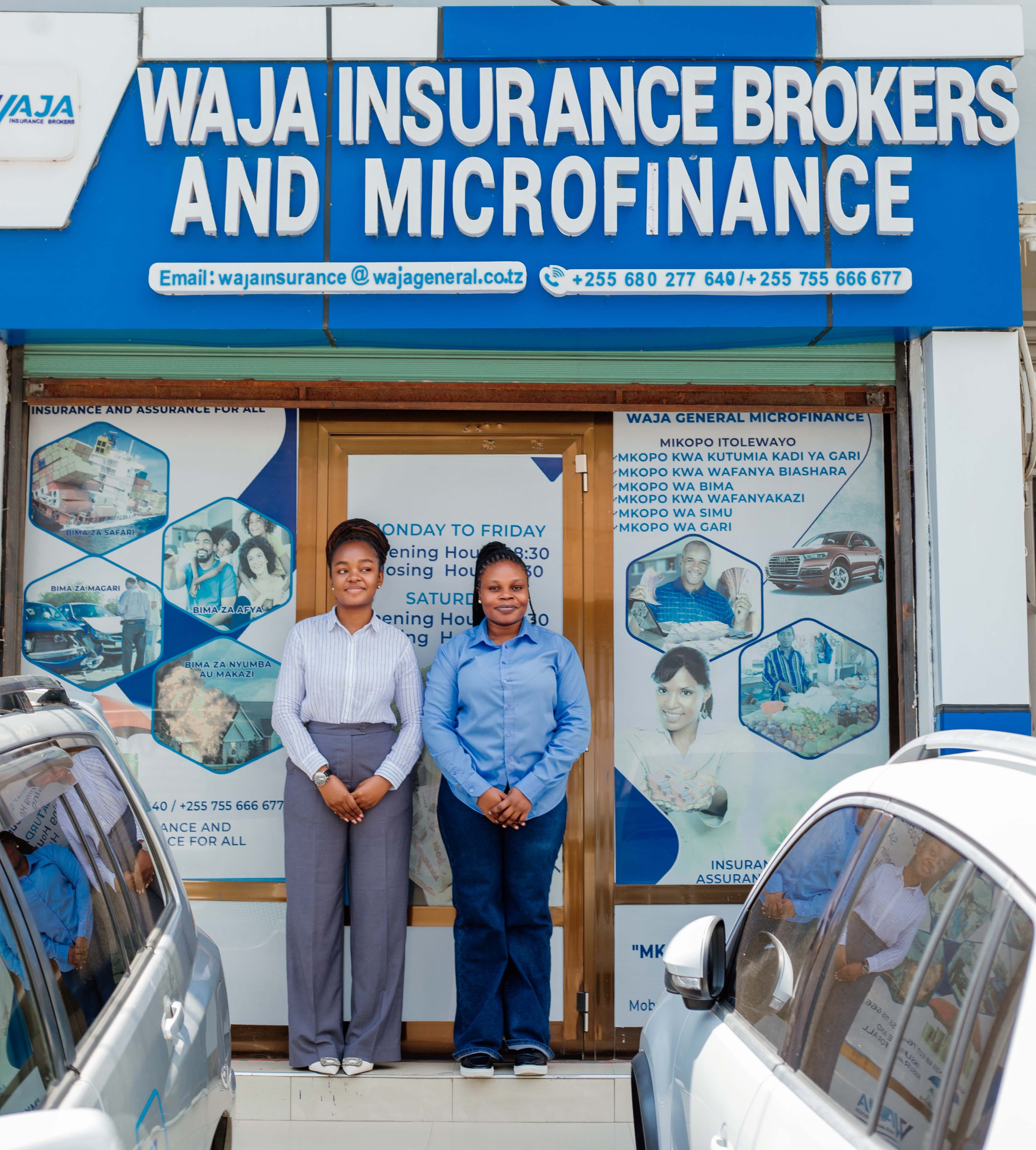 Waja Insurance Brokers and Microfinance office frontage
